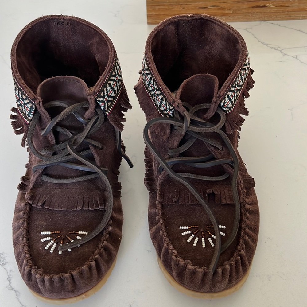 Moccasins, worn very few times. Canadian brand.